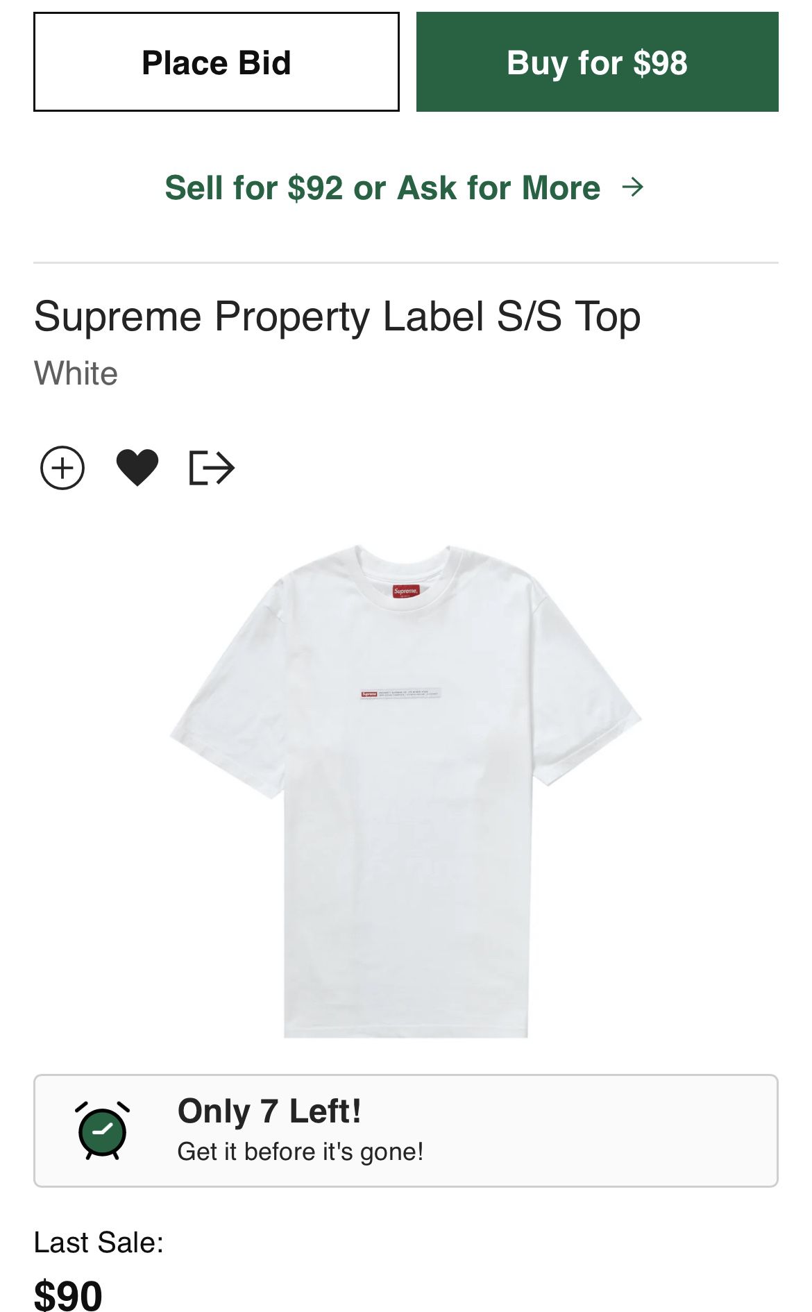 Supreme Property Label Tee for Sale in The Bronx, NY - OfferUp