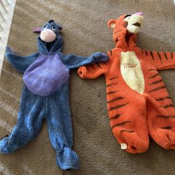 Disney Store Tigger And Eeyore 2-4T Costumes