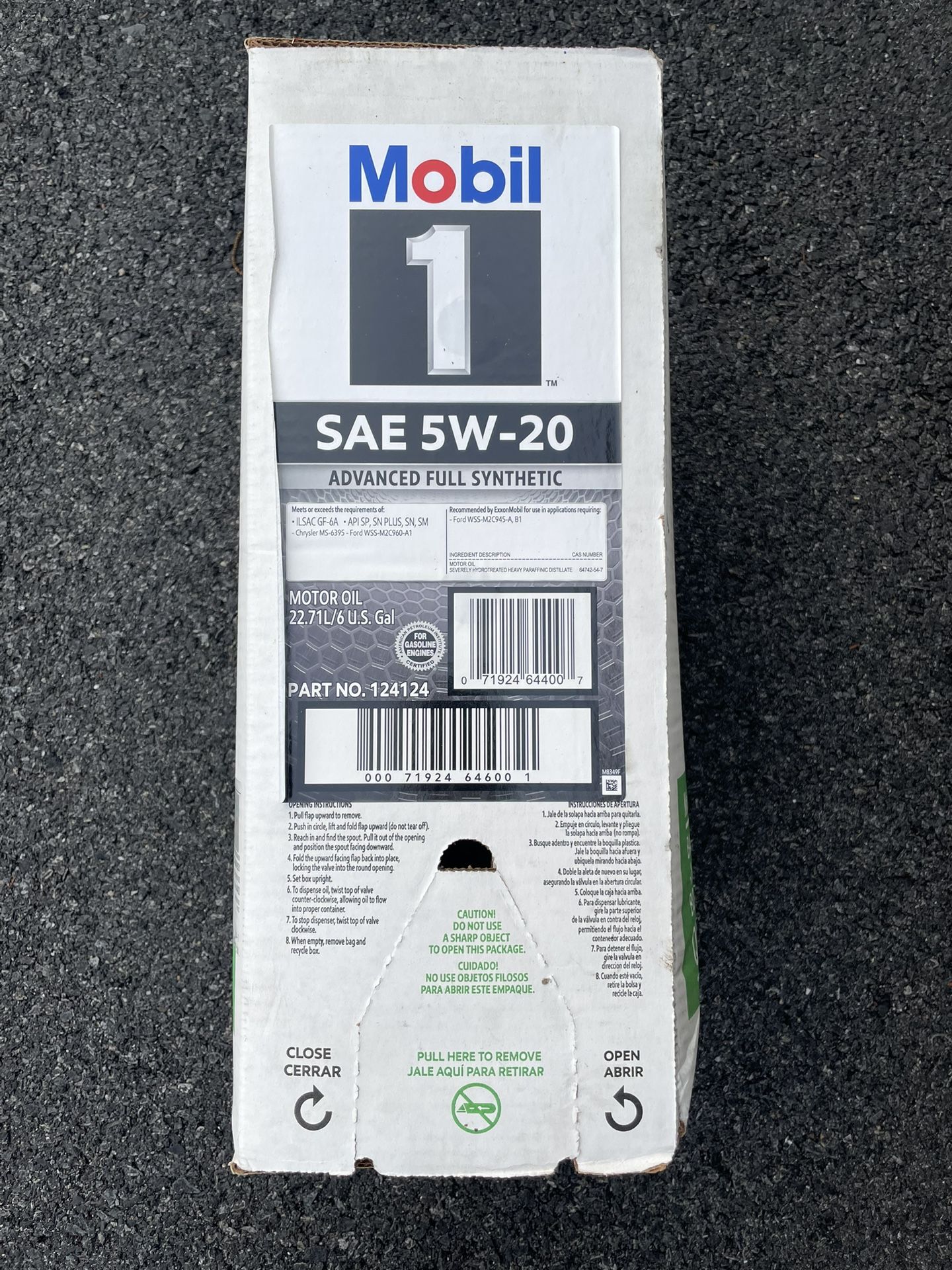 Mobil1 5w-20 garage box advanced synthetic motor oil Mobil