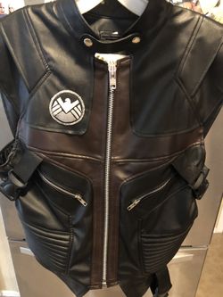 Captain America Hawkeye Vest Avengers Infinity War Faux Leather Vest