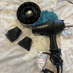 Curlsmith Travel Size Blower Dryer With Attachments