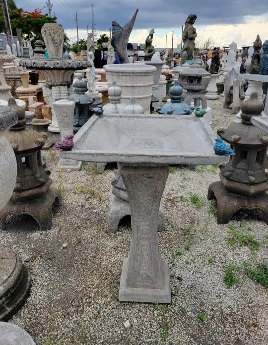 Concrete Birdbath