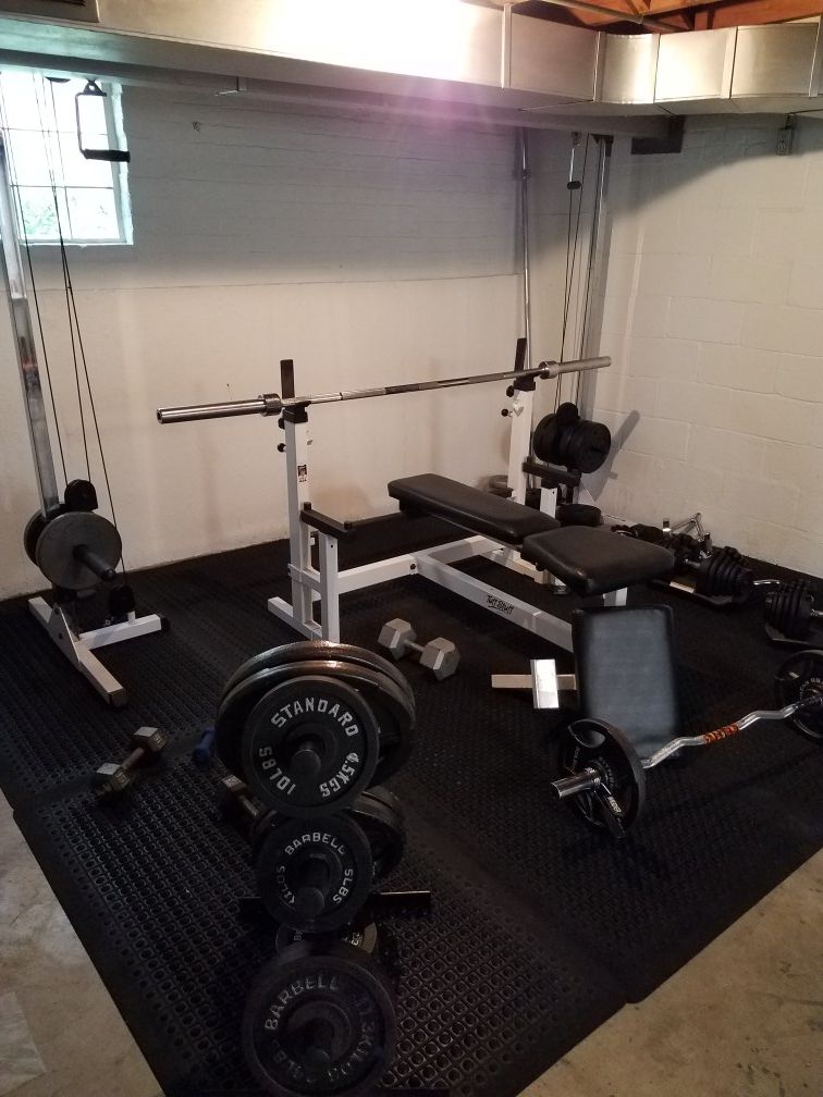 Weight Set with cross over cable's