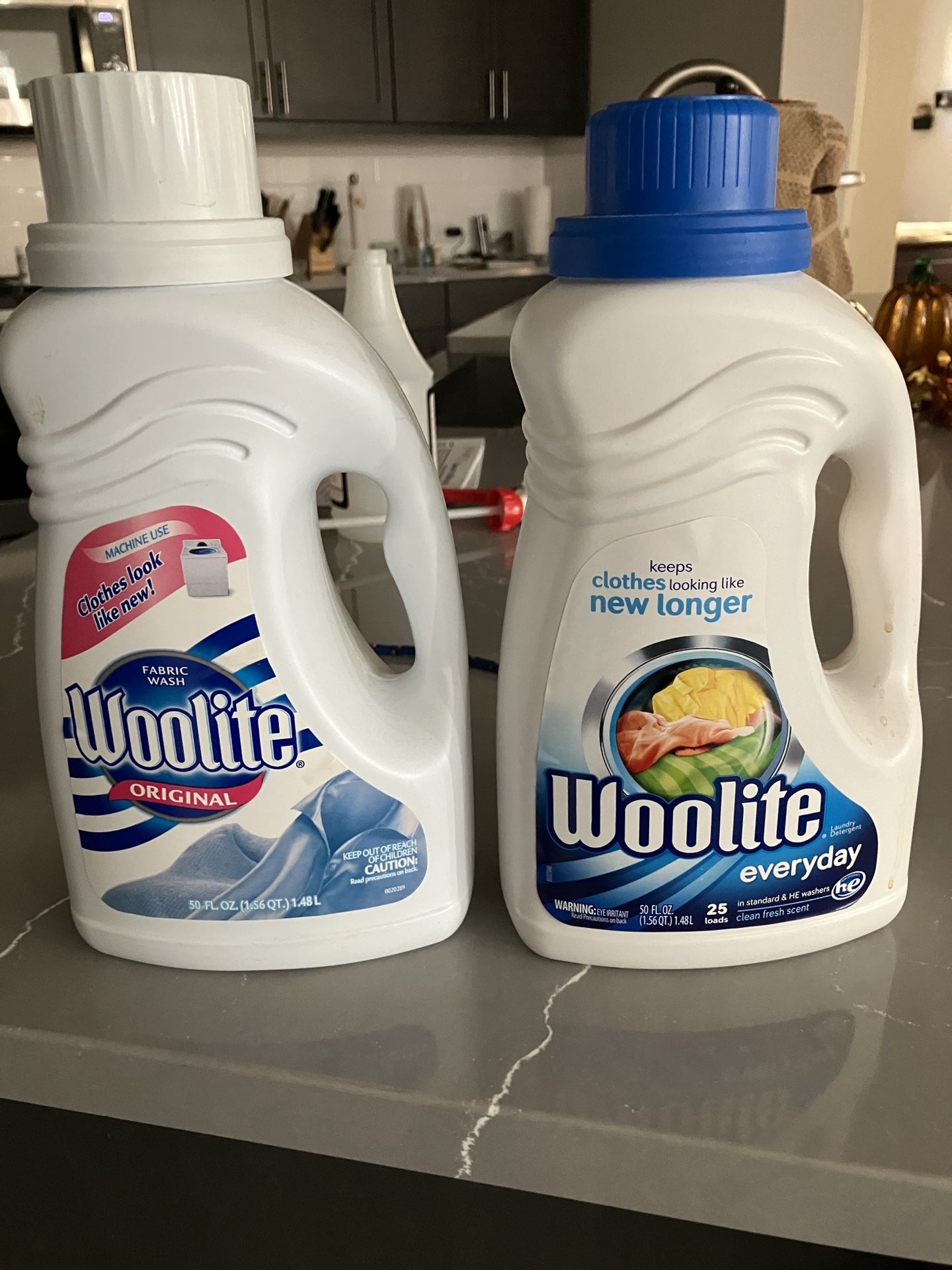 Two Bottles of Woolite Fabric Wash
