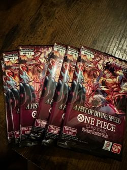 6 Fist Of Divine Speed Booster Packs One Piece OP-11