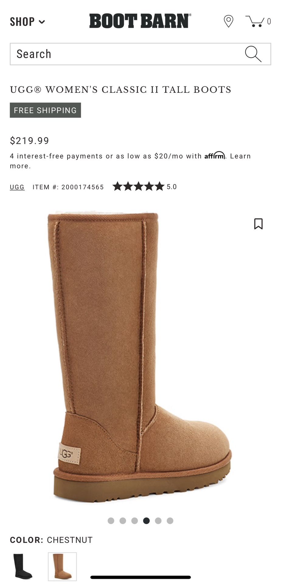 UGG® WOMEN\'S CLASSIC II TALL BOOTS display picture 1