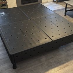SLEEP NUMBER Queen Size Durable Plastic Slot Together Modular Platform Base Bed Frame
