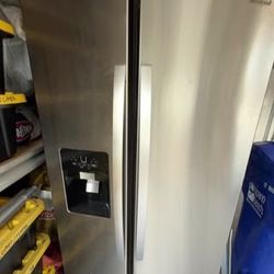 Whirlpool Side by Side Refrigerator, Stainless Steel, Ice Maker