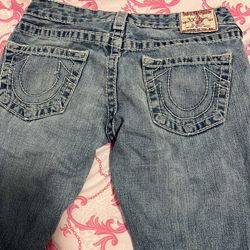 True Religion Light Wash Bootcut Jeans