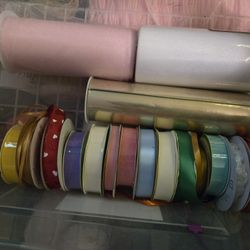 Ribbon And Yarn Bundle