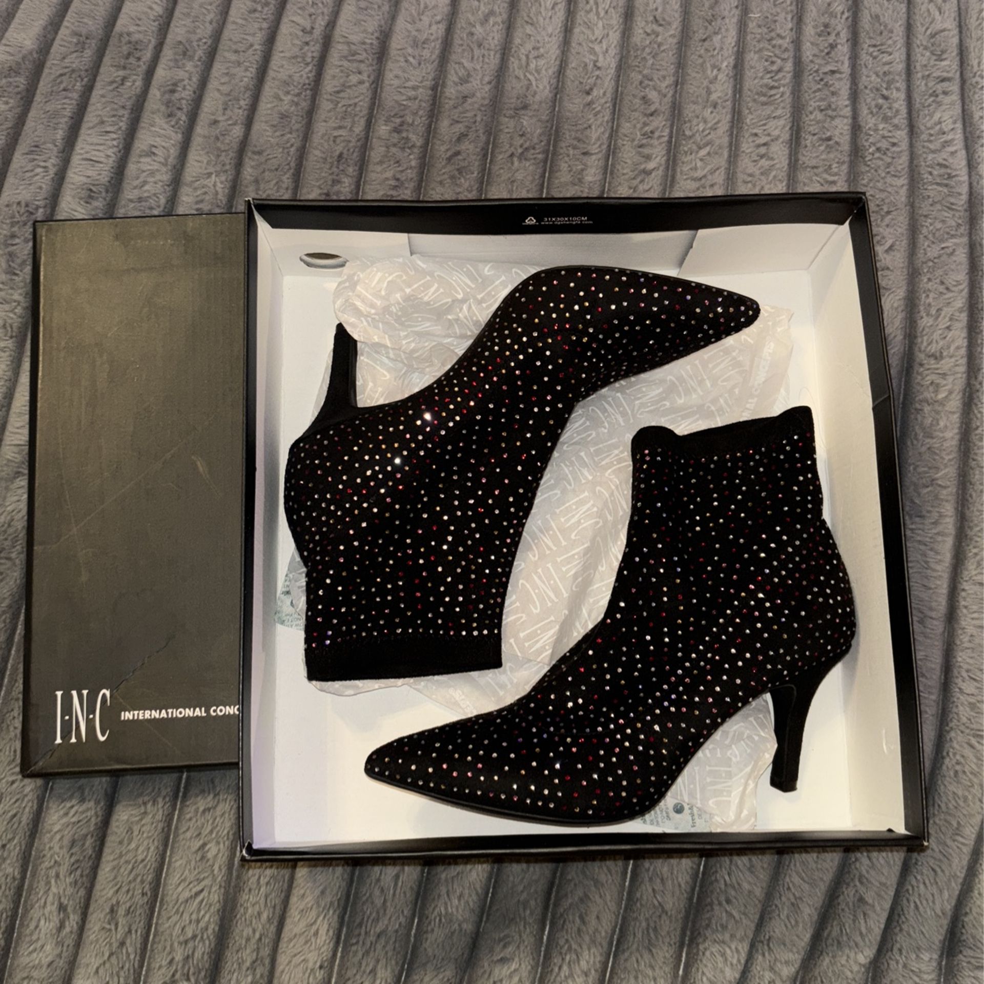 INC Ankle Booties Super Sparkly