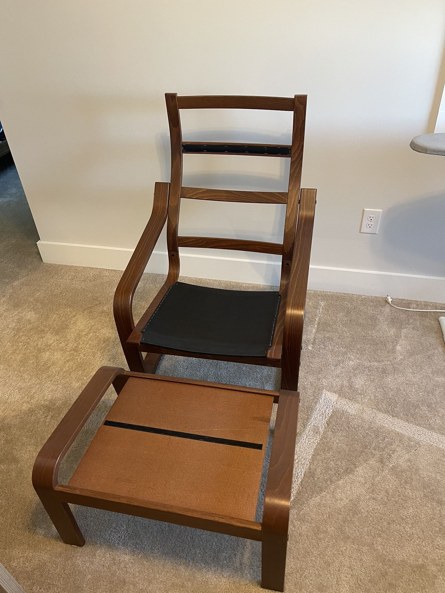 IKEA chair And Matching Footstool