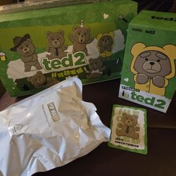 New In Box Ted 2 "Necktie Bear" Keychain - Authentic From Pop Mart