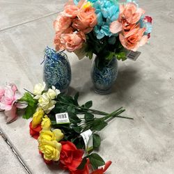 Artificial Flowers And Vases