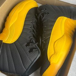 Jordan 12 Retro Black University Gold (GS) 