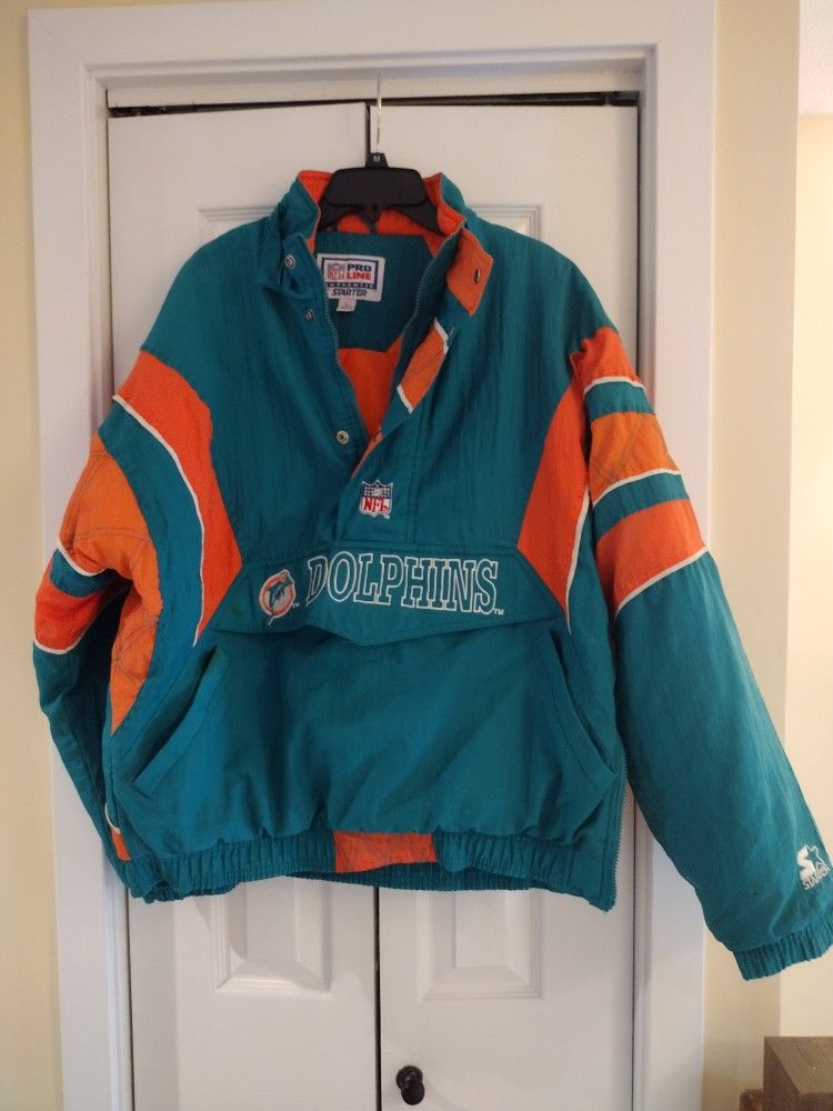 90' Vintage Genuine NFL Miami Dolphin Starter Jacket