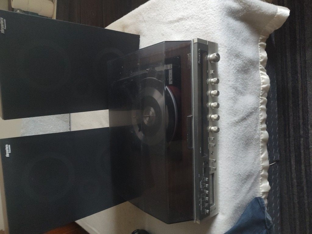 1980 Turn Table N 8 Track Thruster Speakers 1980 Mint Condidion Found In A Box Up In A Addict