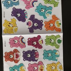 Finished Diamond Paint Care Bear Stickers 