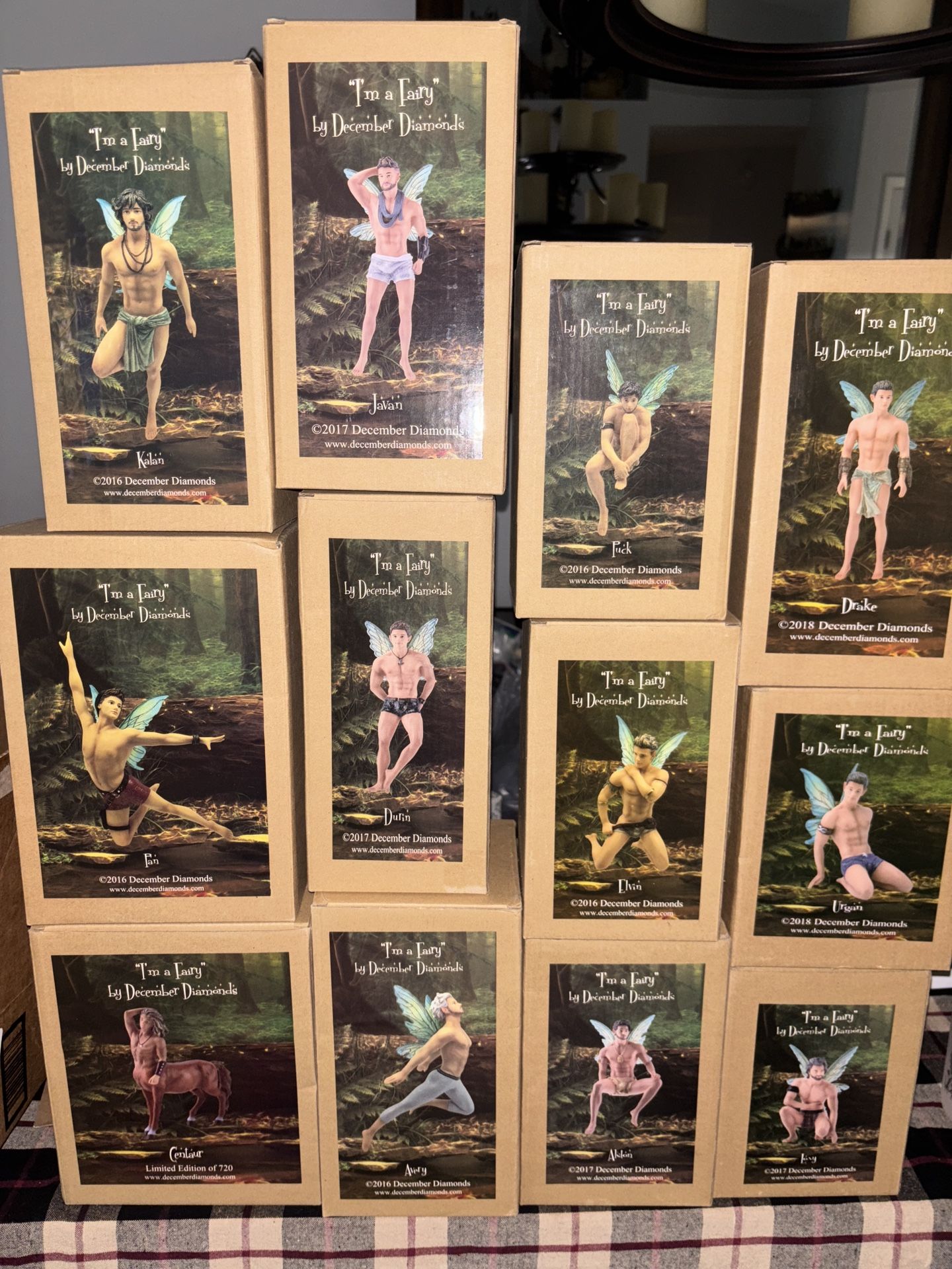 December Diamonds Fairy Ornamnets Lot