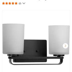 2-Light Bathroom Vanity Light Fixture