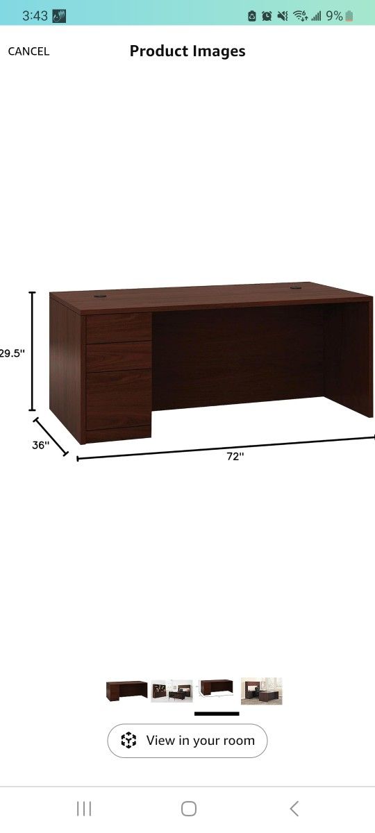 Large Mahogany Desk