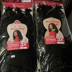 24 Inch Butterfly Locs Twist Up Hair 2 Packs