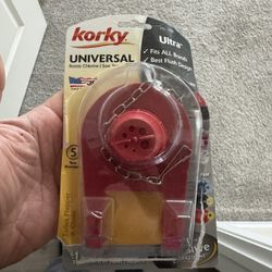 Korky Ultra Standard 2-Inch Universal Toilet Flapper - Long Lasting Rubber - Easy to Install - Made in USA, 100BP