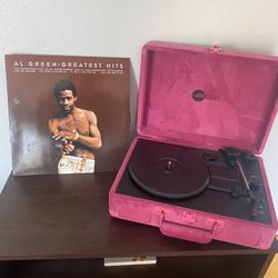 Pink Vinyl Record Player W/ Bluetooth For SALE!!!