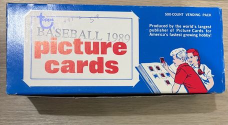 500 tarjetas de béisbol Topps del año 1989.