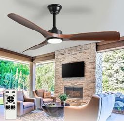 52 Inch 3 Blade Ceiling Fan with Light