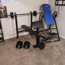 Marcy Club Weight Bench And Body Fit Inversion Table