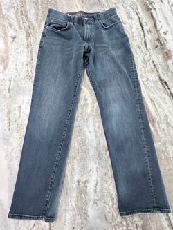 Dark Wash Straight Leg Denim Jeans