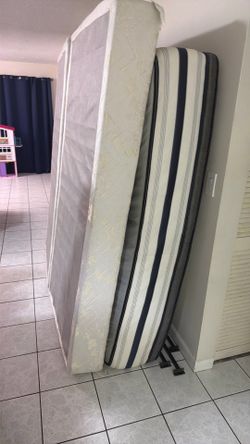 King mattress and boxes