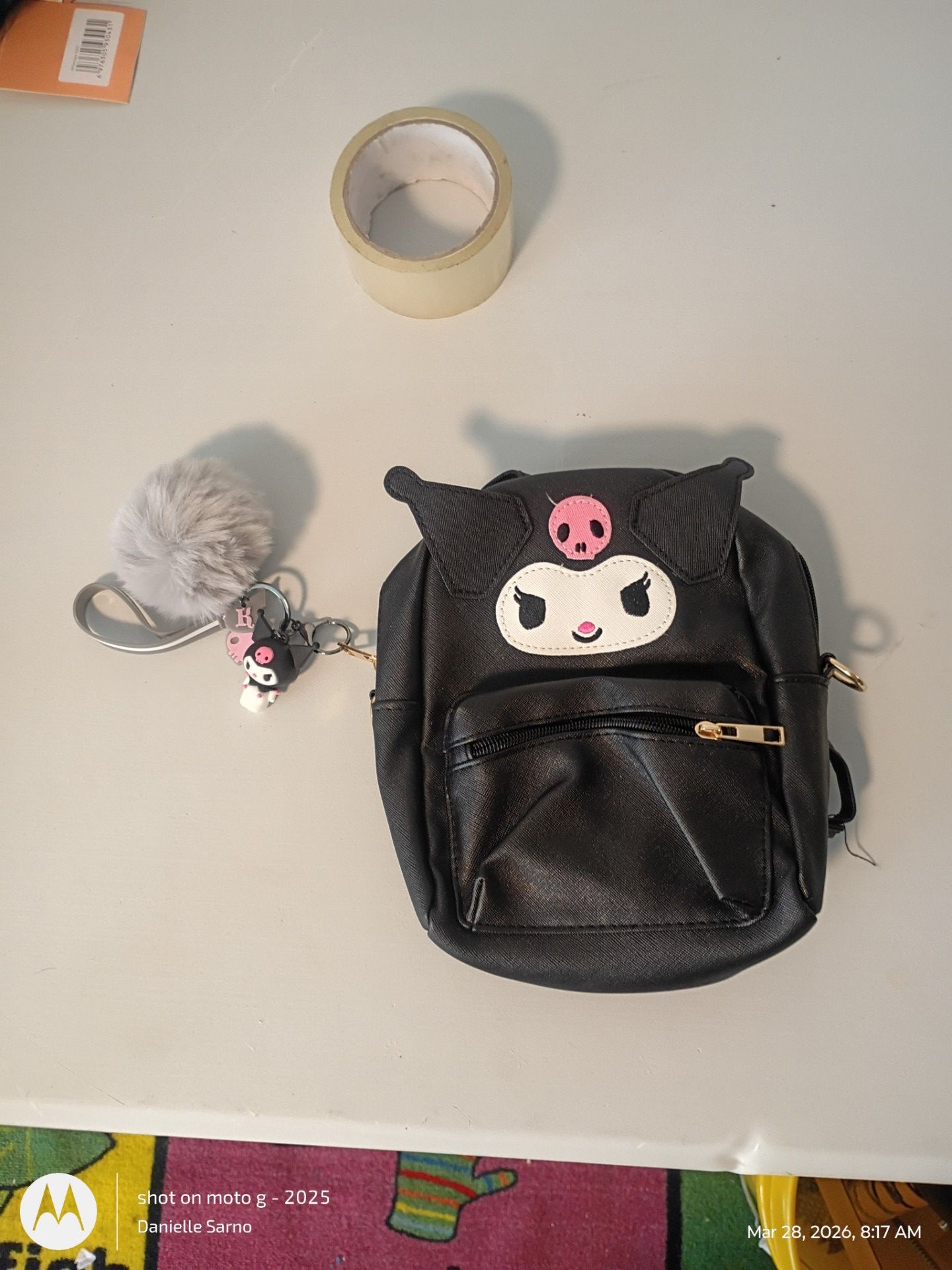 TUMPETY Anime Doll Cosplay Bag Kawaii Mini Backpack Cute Back Pack Girl Handbag (Black)