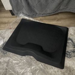 Black mat portable sit and stand desk mat