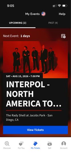 Interpol VIP Tickets