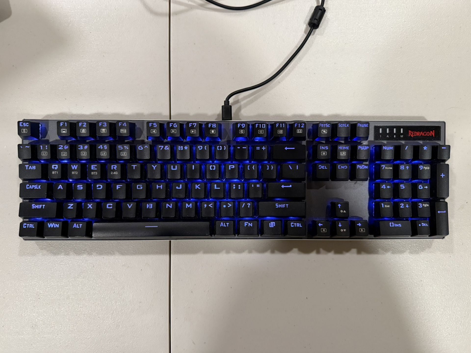 Wireless Red dragon Steel Gaming Keyboard