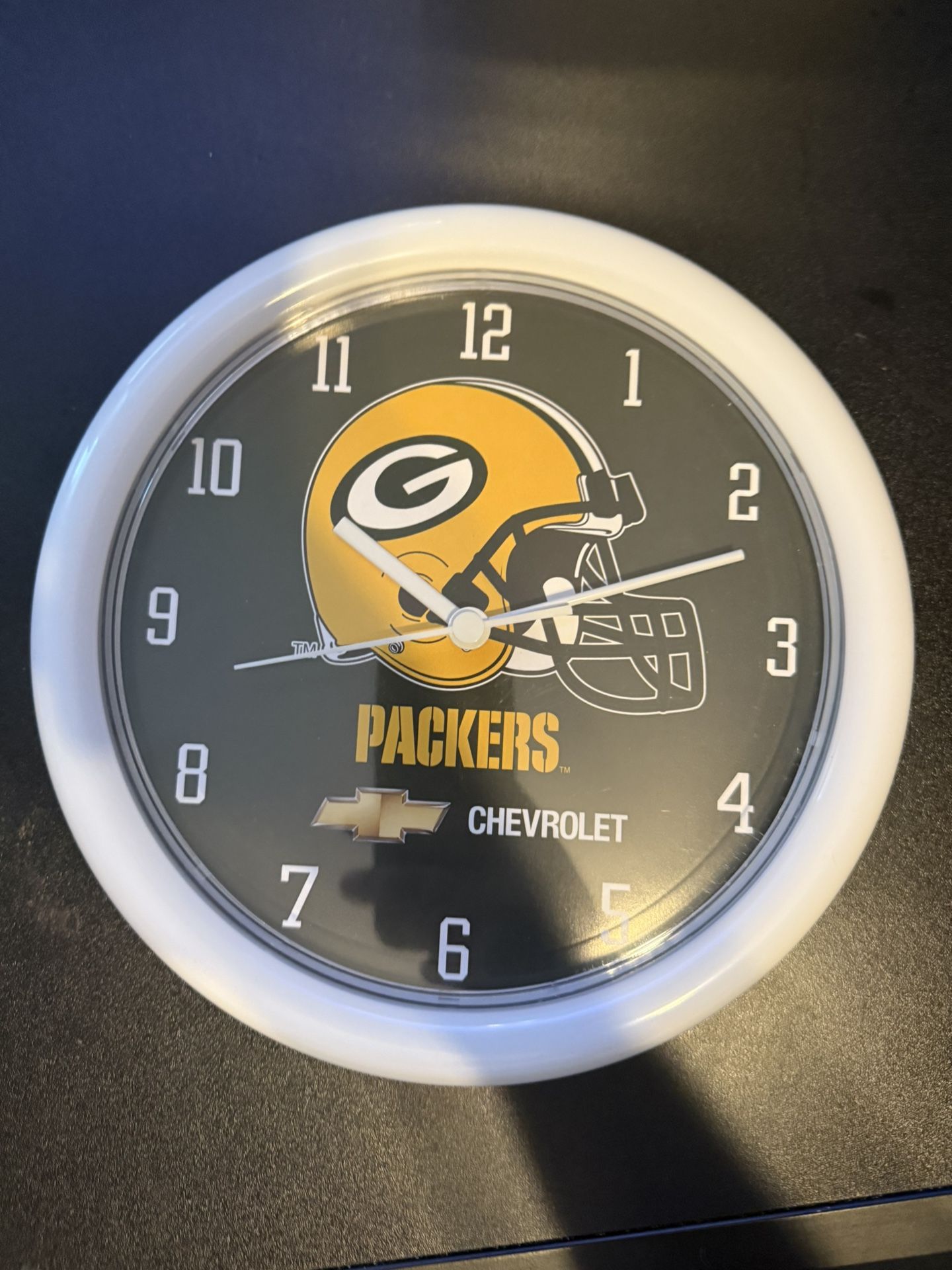 Packers/chevrolet Clock