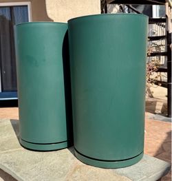 2 XL Hunter Green Planters or Flower Bins
