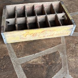 Vintage Coca-Cola wooden bottle crate