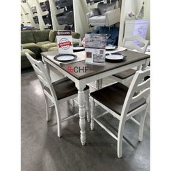 5 Piece Counter Height Dining Table Set  - Limited Time Offer 
