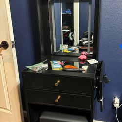 Small Black Vanity