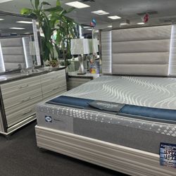 Stunning Grey 5pc Bedroom Furniture Set Available Limited Time Only $1499