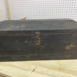 Vintage Hand-made Tool Box with hidden drawer