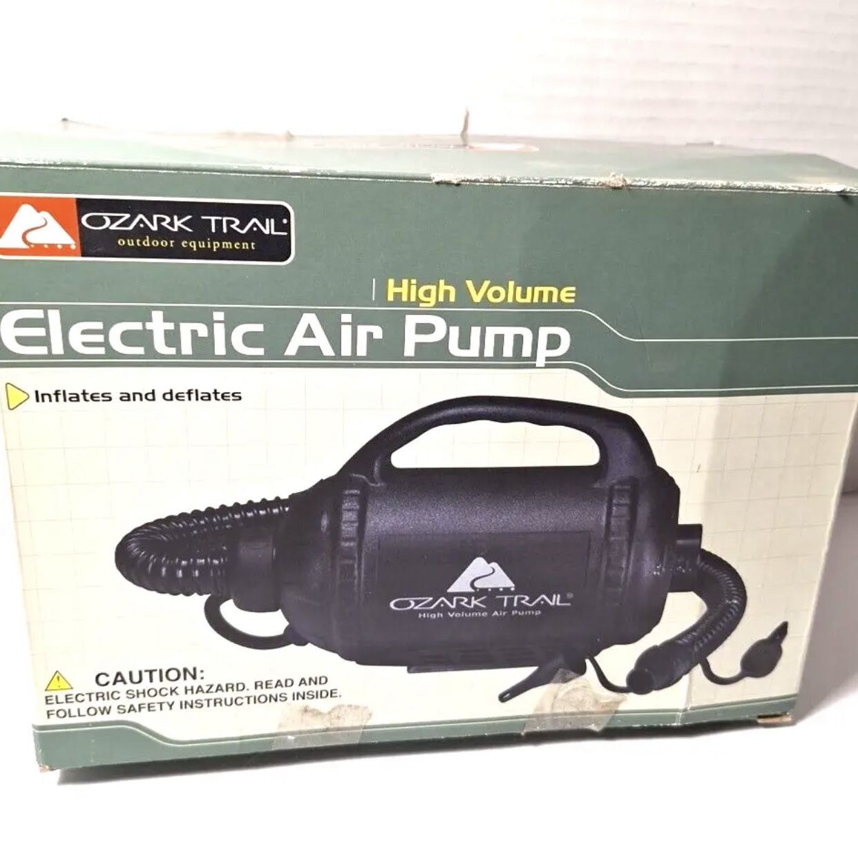 Ozark Trail Electric Air Pump High Volume Inflate Deflate OPEN BOX for Sale in Grand Prairie TX OfferUp