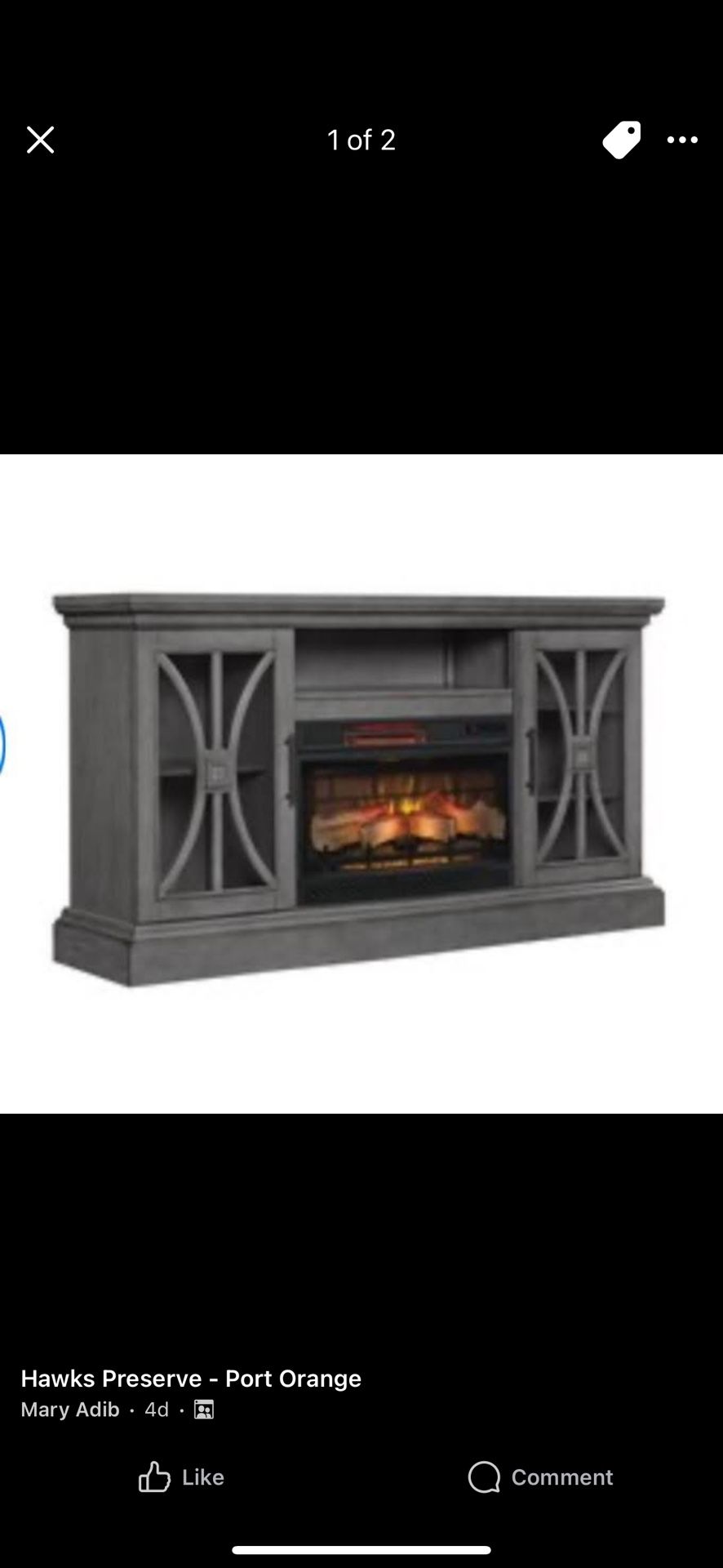 Tv Stations With Fire Place