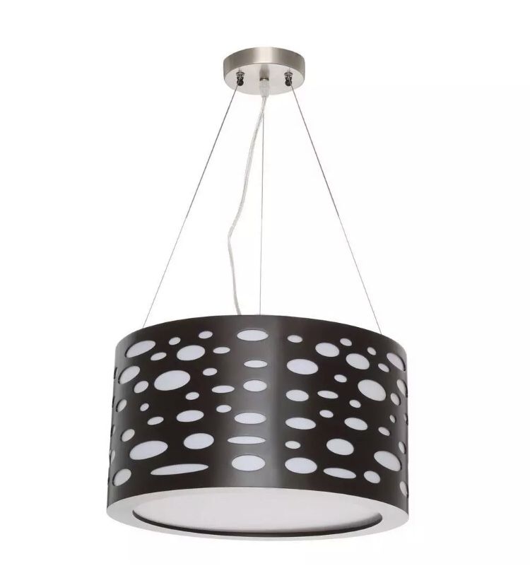 The Mokala 2-Light Brown Drum Pendant