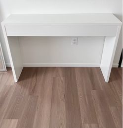 White console table
