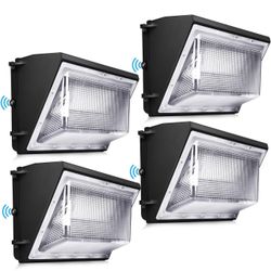 🔥 LEDMO 120W LED Wall Pack Light 4 Pack Dusk to Dawn with Photocell Outdoor Commercial Industrial Lights 840W HPS HID Equivalent 5000K Security Flood