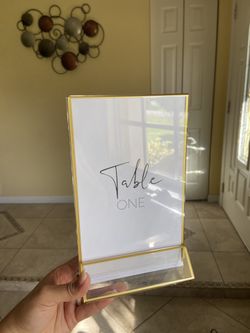 Table numbers set of 6